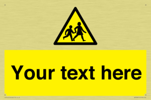 Custom Warning children Sign